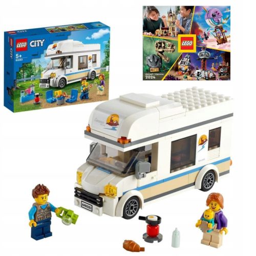  LEGO City 60283 Holiday Camper + Lego katalógus 1/2024 Bricks City Technic Speed Star Wars Harry Potter Duplo