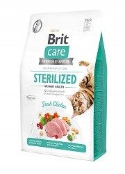 Granulátum macskáknak - BRIT CARE CAT GABONAMENTES STERILIZÁLT HÚZELŐ 2kg