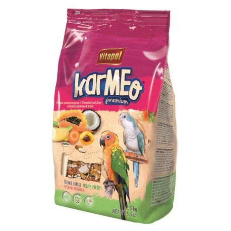 Takarmány egzotikus madarak - Karmeo Karma közepes méretű papagájokhoz 2,5 kg