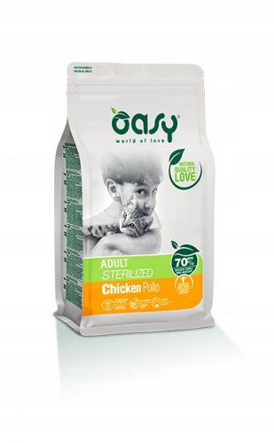 Granulátum macskáknak - Oasy sterilizált - csirke 1,5 kg