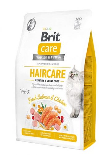 Granulátum macskáknak - BRIT CARE CAT GRAINMENTES HAJÁPOLÁS 2KG