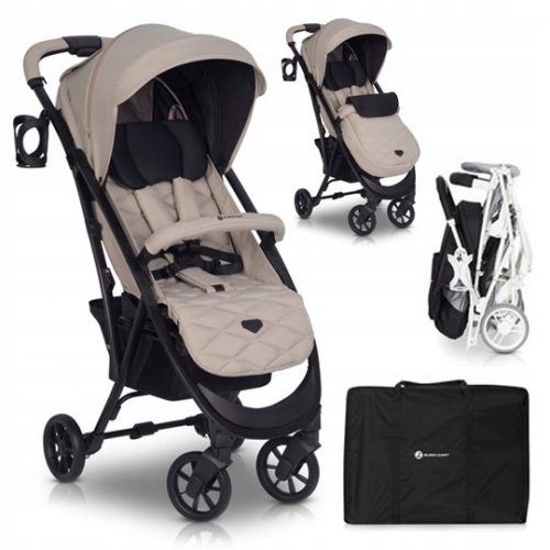 Babakocsi - Euro Cart Volt Pro Black Edition babakocsi 22 kg-ig