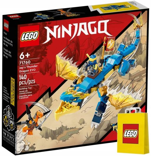  LEGO Ninjago Jay's Thunder Dragon EVO 71760 + LEGO papírtáska