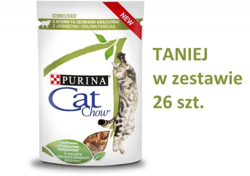 Konzerv macskáknak - Purina Cat Chow bárány nedves táp 26x85g