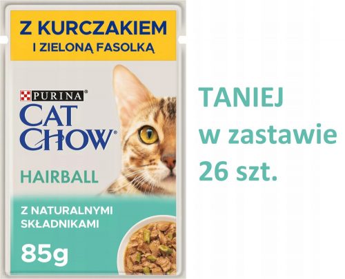 Konzerv macskáknak - Nedves purina macskaeledel chow csirke 26x85g