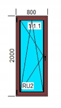 Ablak - PVC Windows 700x400 U White