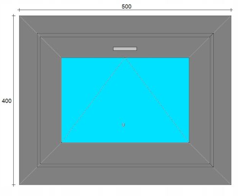 Ablak - PVC Windows 800x400 U külső