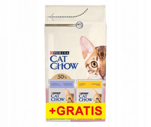 Granulátum macskáknak - Purina macska chow cica 1,5 kg + 2 tasak ingyen