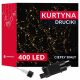 Karácsonyi fények - FÜGGŐ LÁMPÁK FÉNYFÜGGÖNY 2x2m LED GARLAND