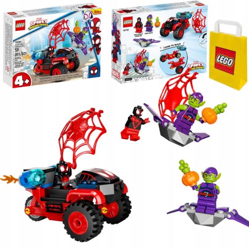  LEGO Super Heroes 10781 Pókember Techno-tricikli + LEGO 6315794 VP PAPÍRTÁSKA NAGY 45X48X17 TE