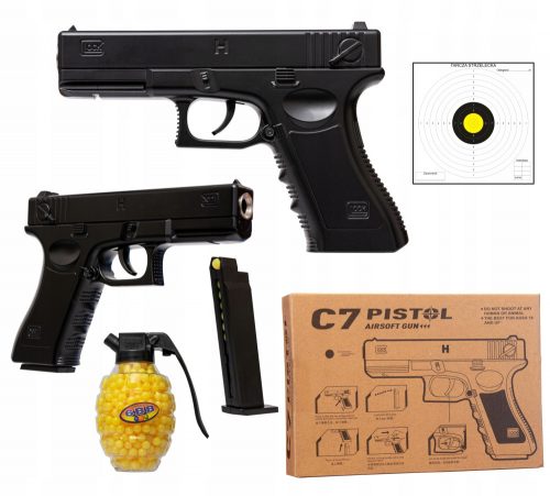  METAL BB GUN GLOCK C7 1000 GOLYÓK