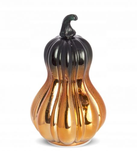 LED Pumpkin Glass Dekoráció lámpás 23x13 126261