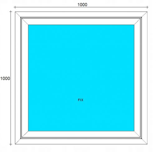 Ablak - PVC Windows 700x900 U Golden Oak Ortry.