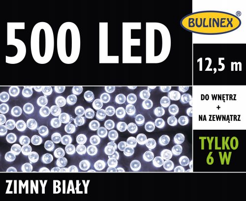 Kültéri karácsonyi világítás - BULINEX LAPPS 500LED WHITE