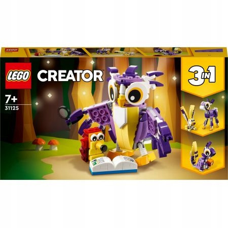 LEGO Creator 3 w 1 - LEGO alkotó fantasztikus erdei lények 31125