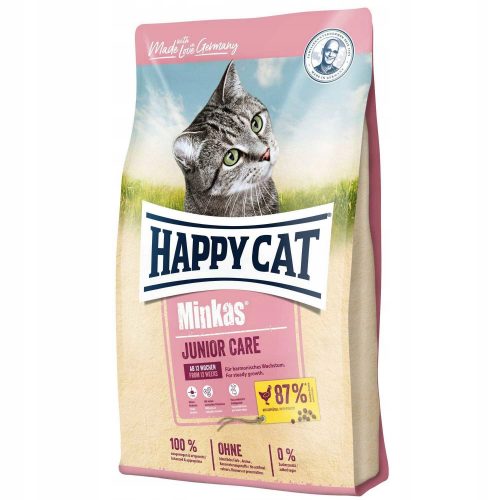 Granulátum macskáknak - Happy Cat Minkas Junior Care baromfi macskaeledel 1