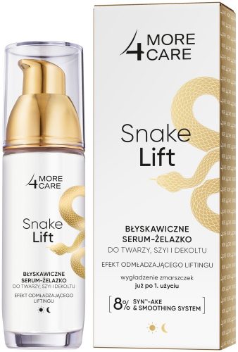  More4Care Snake Lift Instant szérum-vasaló arcra, nyakra és dekoltázsra 35 ml