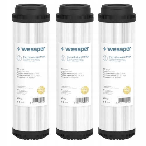 Vízszűrő utántöltés - Wesper beszúrási szűrő 10 hüvelykes 3PCS