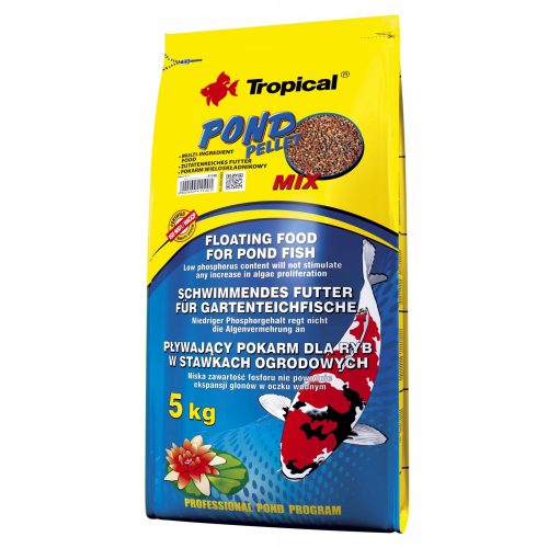  Tropical Pond Pellet Mix S haleledel 5 kg 50 l