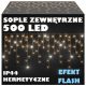 Karácsonyi fények - Külső jégcsapok 500Led Lamps+Flash Warm IP44