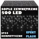 Karácsonyi fények - KÜLTÉRI JÉGKEREK 500LED LÁMPÁK+HIDEG VAKU IP44