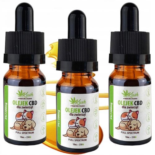  CBD olaj kutyáknak és macskáknak TELJES SPEKTRUM 5% | 3x10 ml