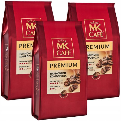 MK Cafe Premium szemes kávé 3x1kg-os készlet