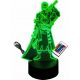 Gyermek éjszakai lámpa - 3D LED ÉJSZAKAI LÁMPA RORONOA ZORO ONE PIECE ANIME