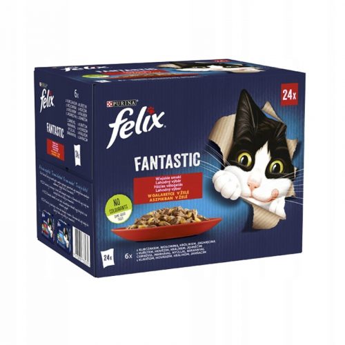 Konzerv macskáknak - FELIX Fantastic Country ízek 24x85 g