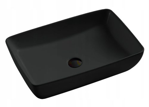 Fürdőszobai mosdók - 60 -Top Washbasin 59x40 cm téglalap alakú fekete