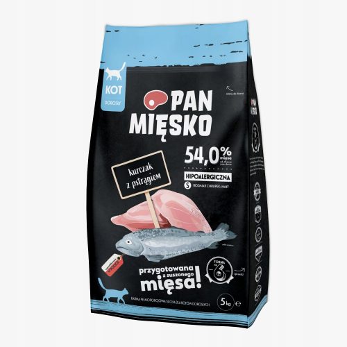 Granulátum macskáknak - Mr. Meat Chicken pisztráng -crisps s 5kg