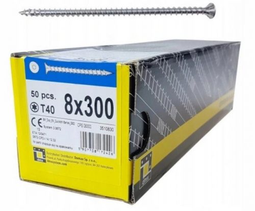 Domax facsavarok 8 x 300 mm 50 db.