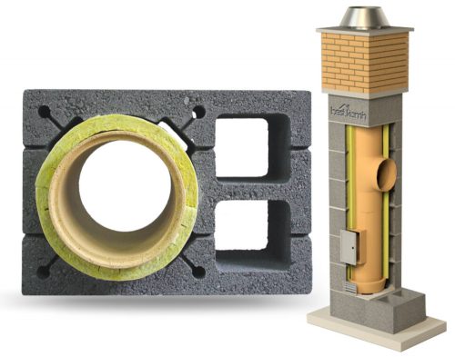 Kéményrendszer, tartozékok - Kerámia kéményrendszer 5 négyzetméter 180 BKU prémium