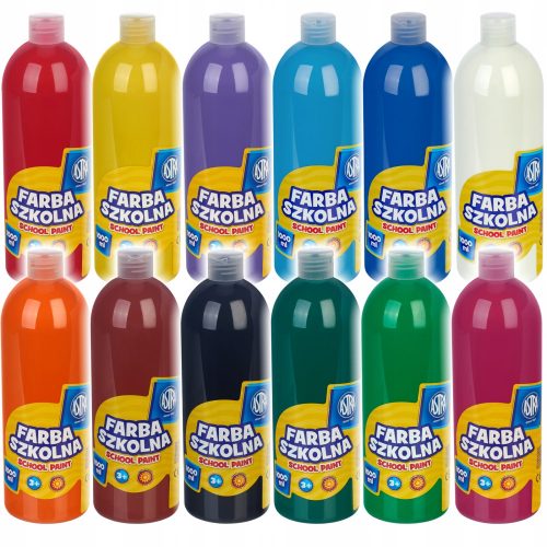  ASTRA plakátfestékek 12col x 1liter tempera SET