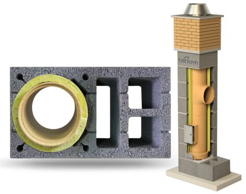 Kéményrendszer, tartozékok - Kerámia rendszer kémény 4 négyzetméter 200 bku prémium