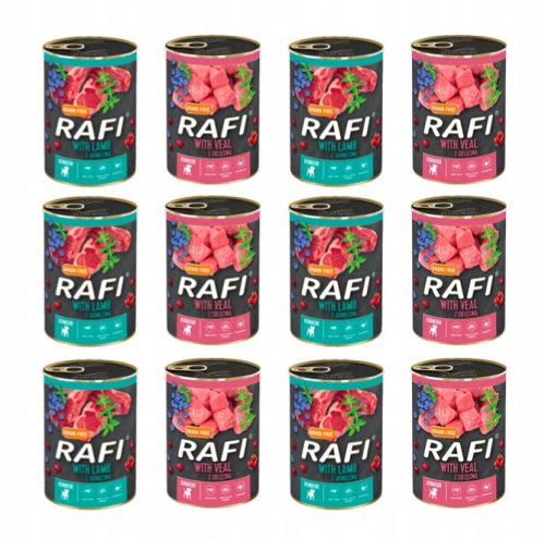 Nedves kutyaeledel - Megjegyzés: Valley Rafi Junior Mix íze PSA 12X 400G