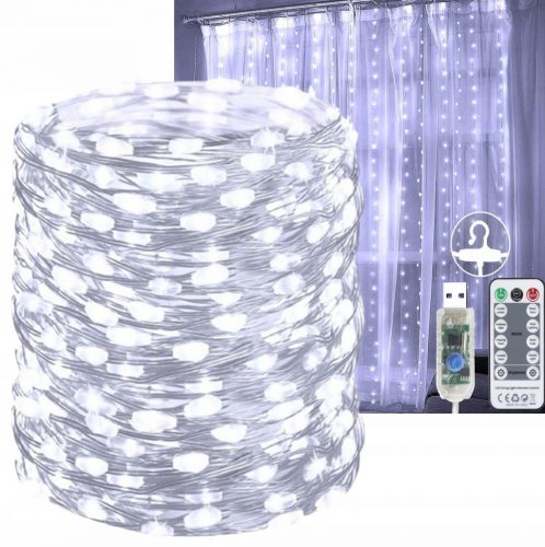  FÜGGŐ LÁMPÁK ICILS GARLAND LED FÉNYFÜGGÖNY ABLAKLÉPCSŐ VILÁGÍTÁSHOZ