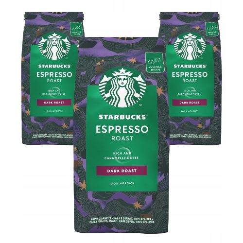 Starbucks espresso sült kávébab 3x 200 g