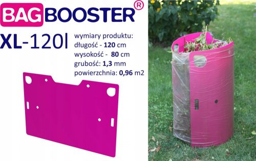 Háztartási hulladékgyűjtő - Bagbooster XL - 120L evezős merevítő