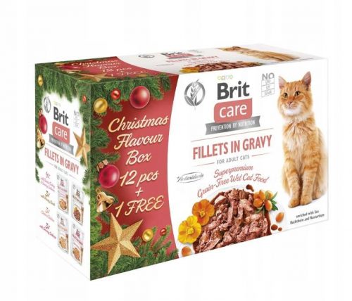 Konzerv macskáknak - Brit Care Cat Christmas Multipack 12+1x85G