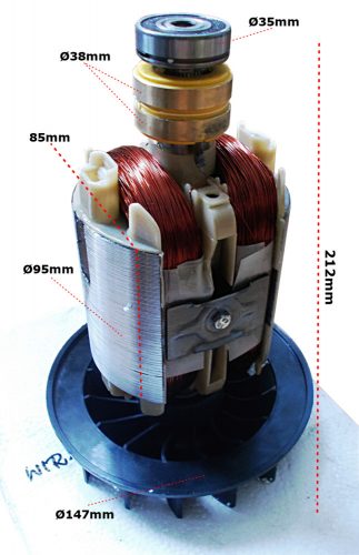 Rotor szerszámokhoz - GENERÁTOR ROTOR GENERÁTOR 1 FÁZISOS 3 FÁZIUS 85MM ÚJ **