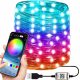 Karácsonyi fények - LED karácsonyfa lámpák Bluetooth RGB alkalmazás 10m