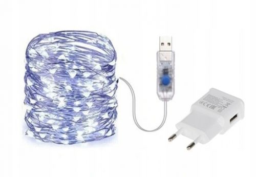 Kültéri karácsonyi világítás - Lámpák huzal 200 LED mikro usb 3 színek