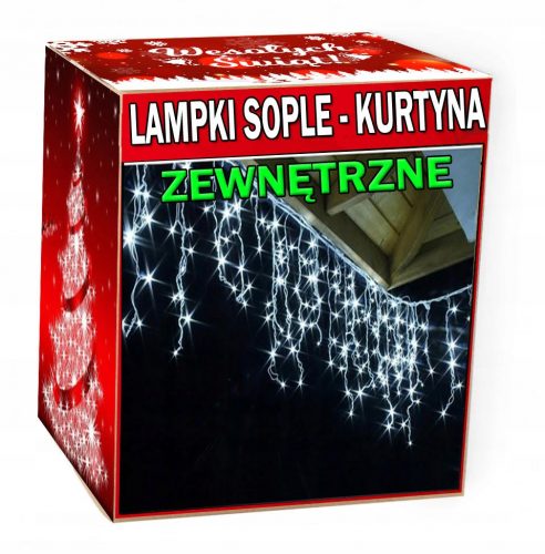 Kültéri karácsonyi világítás - Lámpák Sople 300 LED vastag kábel 14.5m + Flash