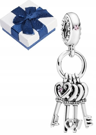  Charms Medál A szerelem kulcsai LOVE Silver 925