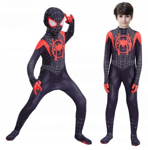 Fiú jelmez - SPIDERMAN MILES MORALES EGYSZERŰ 110/116