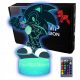 Játék figura - A 3D -s lámpa LED usb LED Sonic Sonic egy meseből