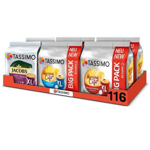 Tassimo Megapack Capsules Black Coffee Set, 6op.