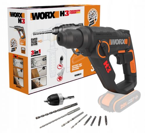  Worx SDS Plus 20 W fúrókalapács