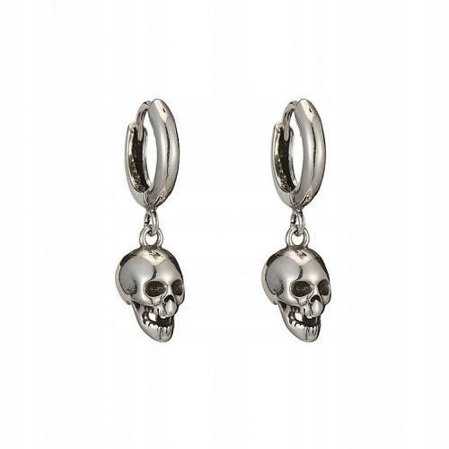  Elegáns GOTHIC ezüst SKULL ezüst fülbevaló